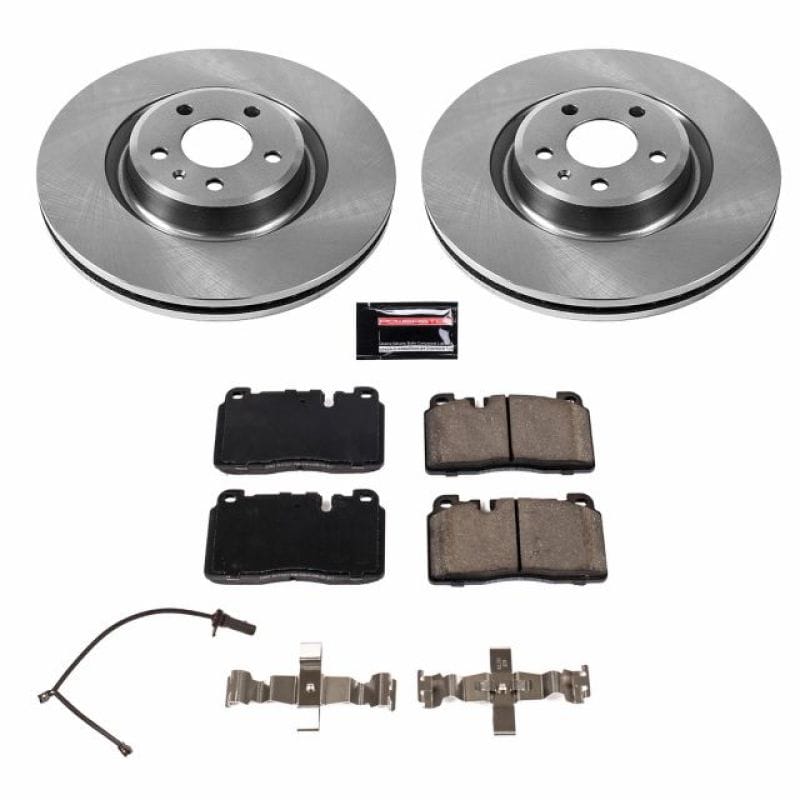 PowerStop — OE Stock Replacement Low-Dust Ceramic Brake Pad and Rotor Kit