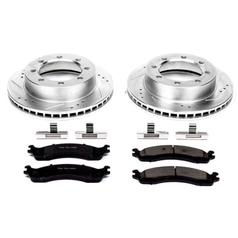 PowerStop — Z23 Daily Driver Carbon-Fiber Ceramic Brake Pad and Drilled & Slotted Rotor Kit
