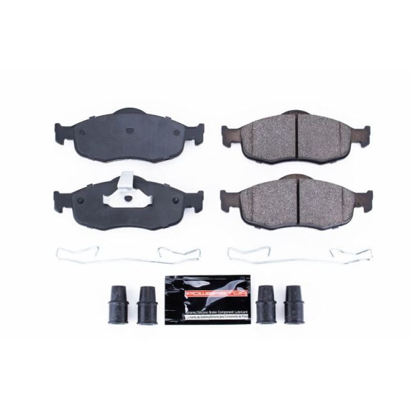 PowerStop — PowerStop - Z23 Daily Driver Carbon-Fiber Ceramic Brake Pads with Hardware Kit