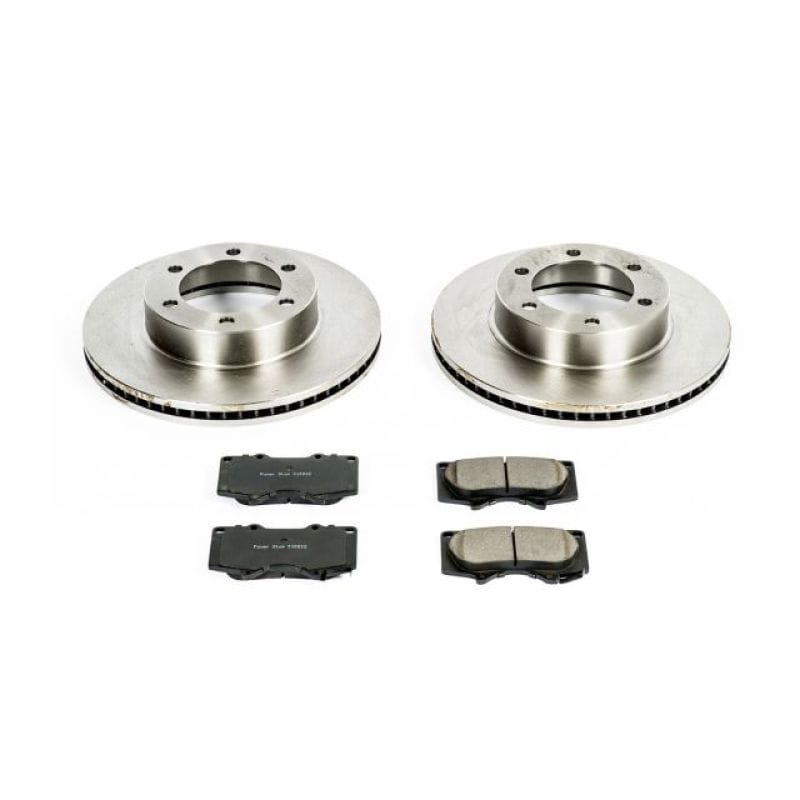 PowerStop — OE Stock Replacement Low-Dust Ceramic Brake Pad and Rotor Kit