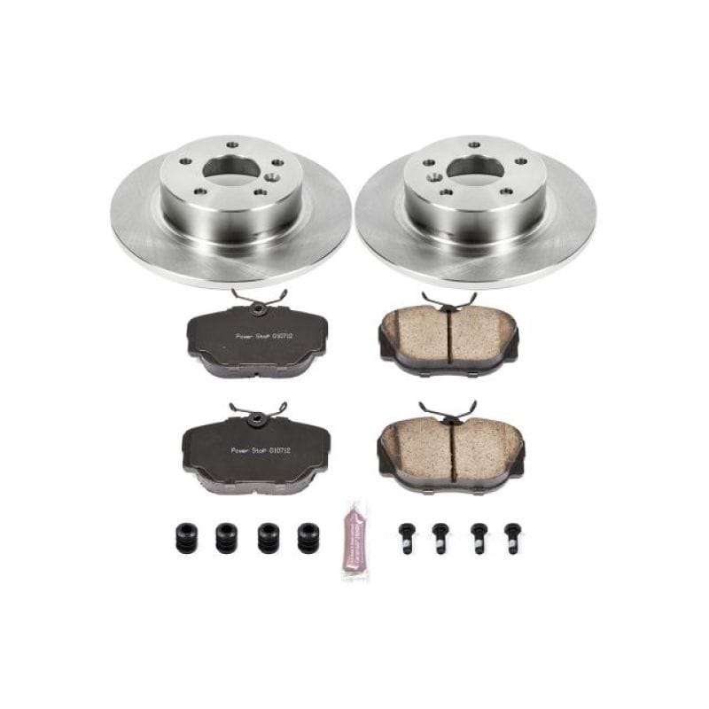 PowerStop — OE Stock Replacement Low-Dust Ceramic Brake Pad and Rotor Kit