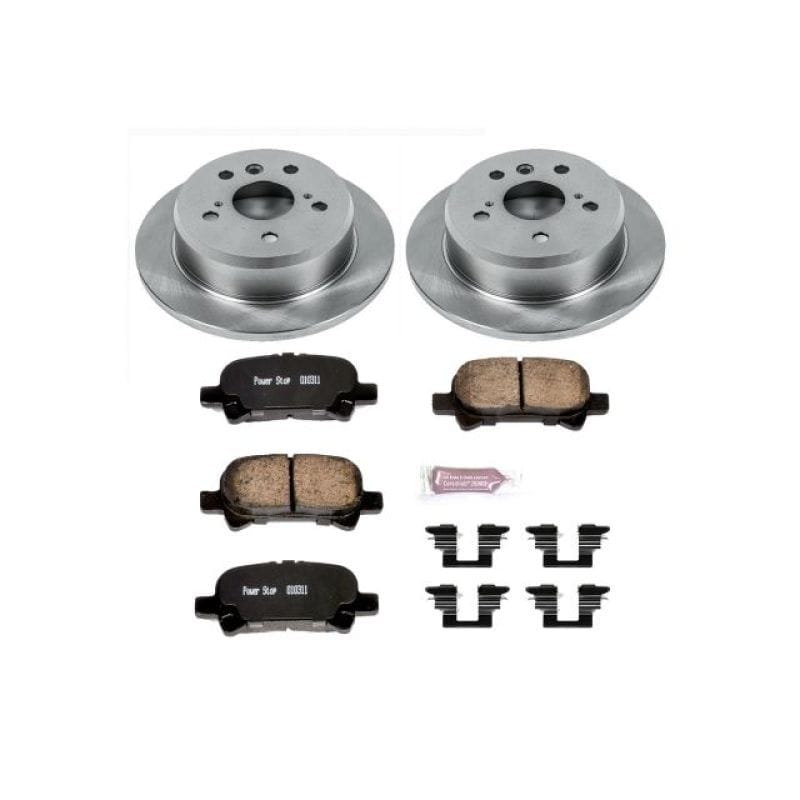 PowerStop — OE Stock Replacement Low-Dust Ceramic Brake Pad and Rotor Kit