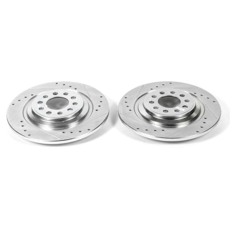PowerStop — PowerStop Evolution Performance Drilled, Slotted & Plated Brake Rotor Pair