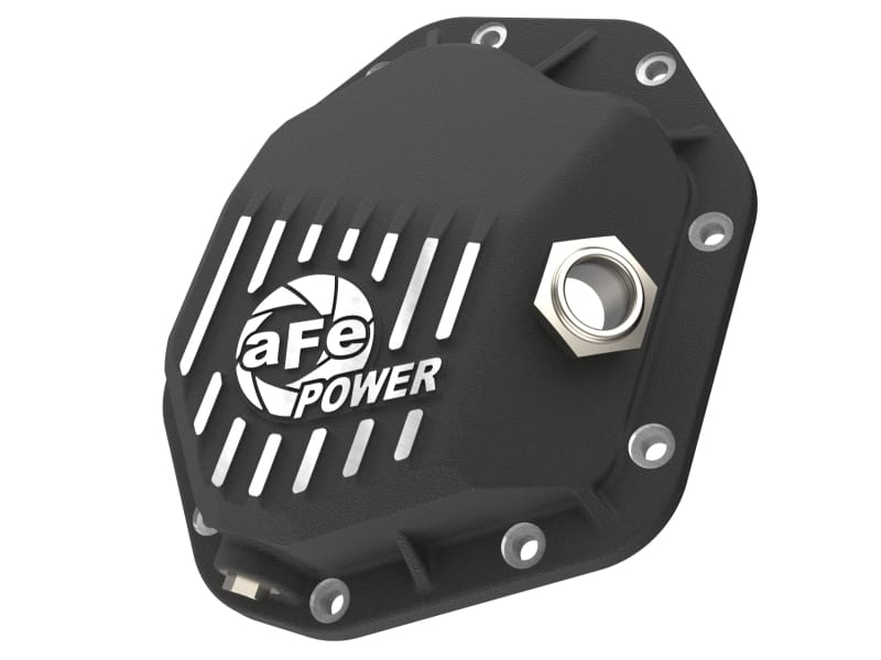 aFe — Street Series Front Differential Cover Black w/ Machined Fins