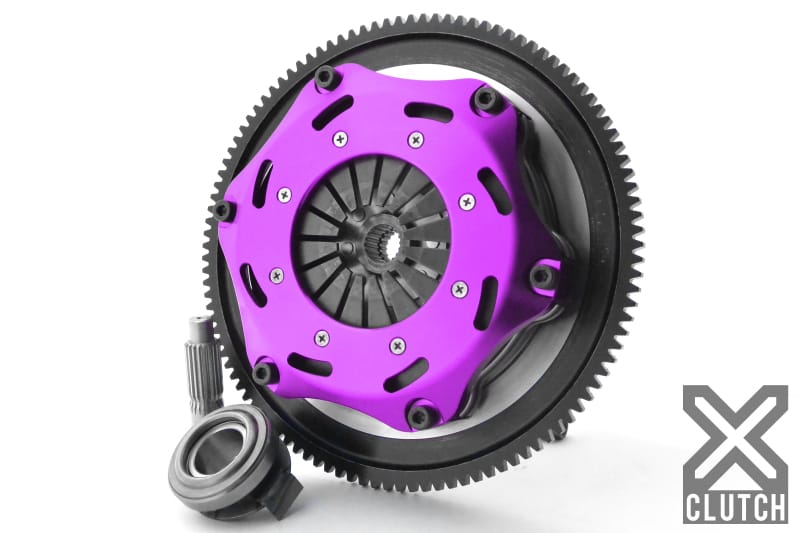XCLUTCH — Clutch Kit Inc Chromoly Flywheel; 7  1/4" Twin Solid Ceramic Clutch Discs