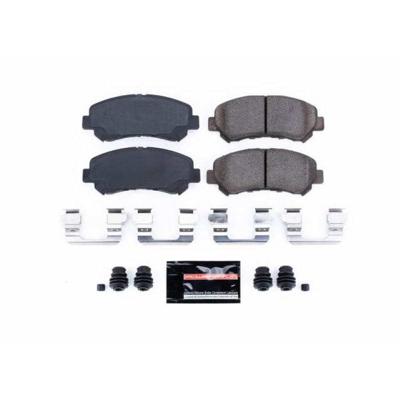PowerStop — PowerStop - Z23 Daily Driver Carbon-Fiber Ceramic Brake Pads with Hardware Kit