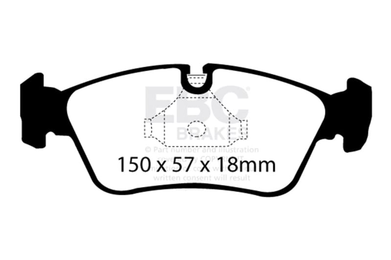 EBC — Redstuff Ceramic Low Dust Brake Pads