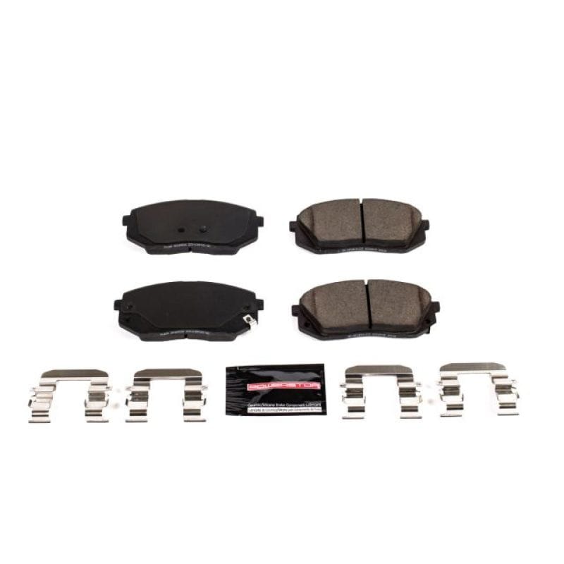 PowerStop — PowerStop - Z23 Daily Driver Carbon-Fiber Ceramic Brake Pads with Hardware Kit