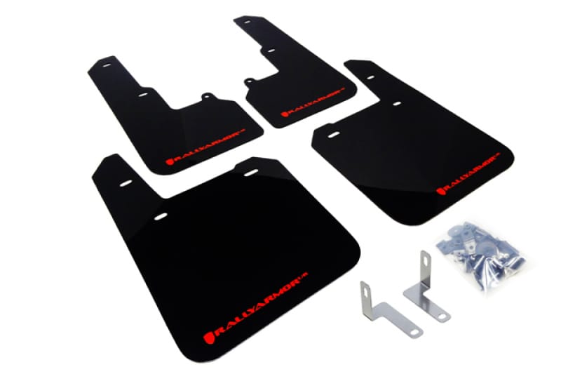 Rally Armor — Black Mud Flap/Red Logo