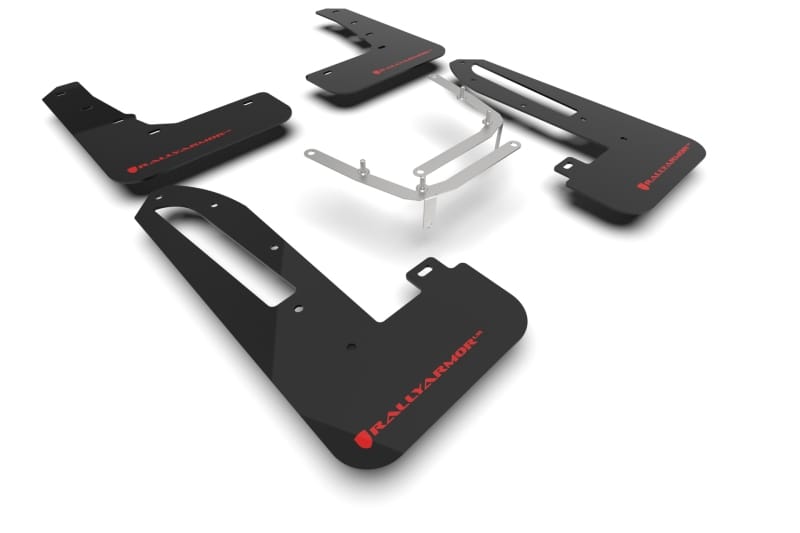 Rally Armor — Black Mud Flap/Red Logo