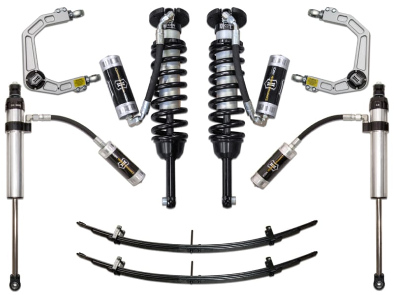 ICON — 05-15 TACOMA 0-3.5"/ 16-UP 0-2.75" STAGE 5 SUSPENSION SYSTEM W BILLET UCA
05-15 TACOMA 0-3.5"/16-23 0-2.75" STAGE 5 SUSPENSION SYSTEM W BILLET UCA