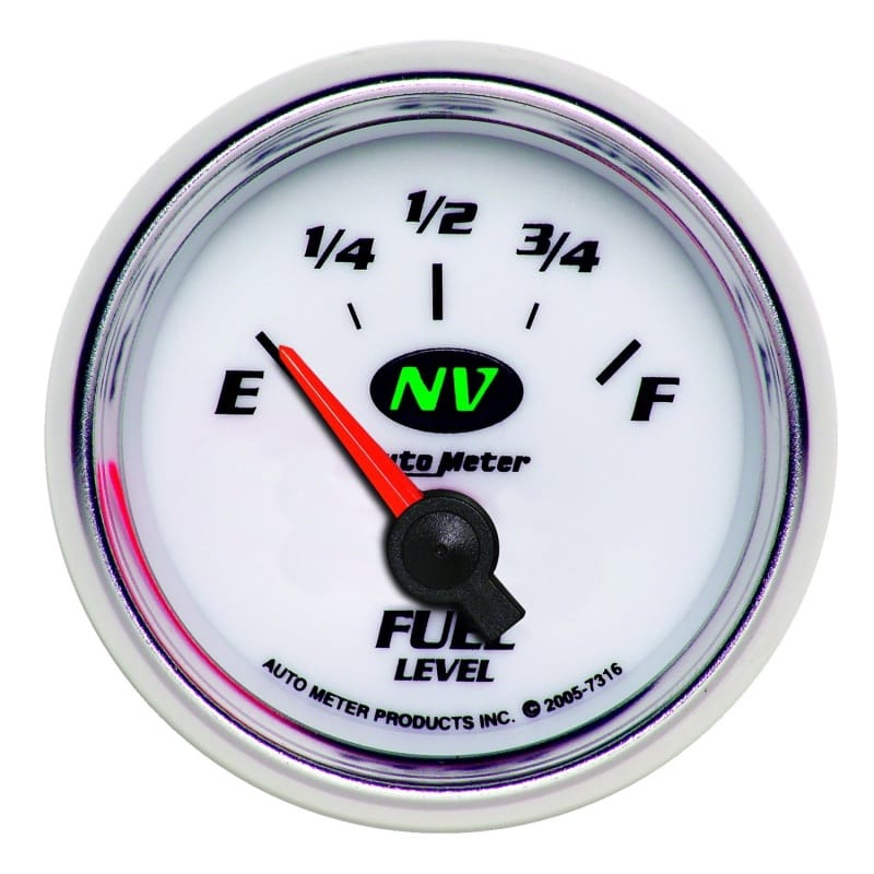 AutoMeter — GAUGE, FUEL LEVEL, 2 1/16", 240OE TO 33OF, ELEC, NV