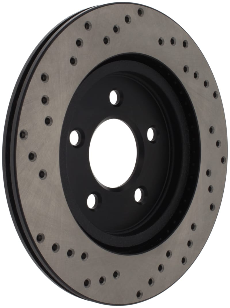 Stoptech — StopTech Sport Cross Drilled Brake Rotor; Rear Right