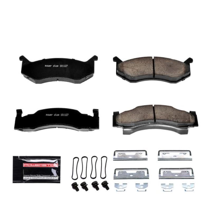 PowerStop — PowerStop - Z23 Daily Driver Carbon-Fiber Ceramic Brake Pads with Hardware Kit