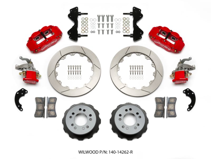Wilwood — KIT REAR,CURRIE FLOATING,FNSL4R/MC4 12.88 ROTOR,RED