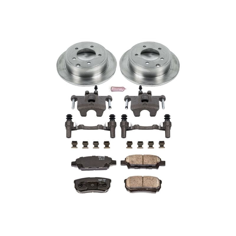 PowerStop — OE Stock Replacement Low-Dust Ceramic Brake Pad, Rotor and Caliper Kit