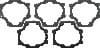 TwinPower — Twin Power 07-17 Big Twin and 06 Dyna Transmission Trap Door Gasket Replaces H-D 35654-06 05 Pk