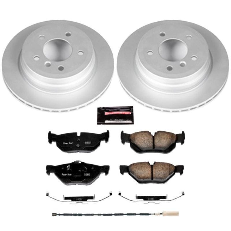 PowerStop — Genuine Geomet Coated Rotor and Carbon-Fiber Ceramic Brake Pad Kit