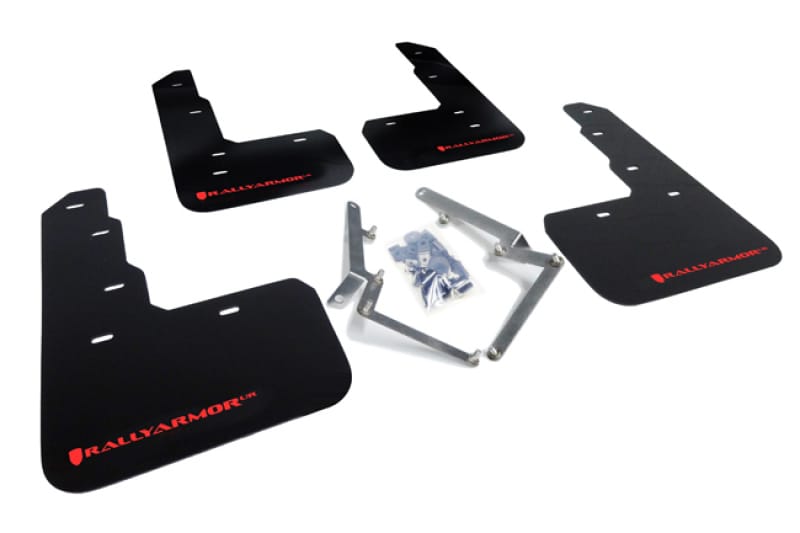 Rally Armor — Black Mud Flap/Red Logo