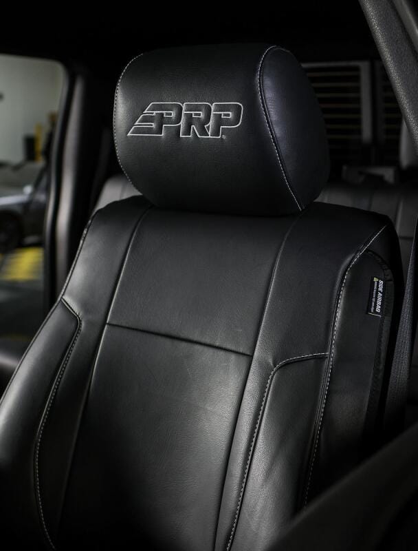 PRP Seats — PRP 12-14 Ford Raptor Front Seat Covers (Pair) - Black w Silver Stitch