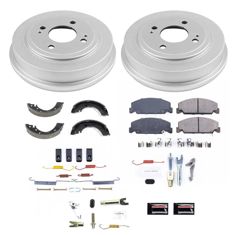 PowerStop — OE Stock Replacement Low-Dust Ceramic Brake Pad, Rotors, Drum + Shoe Kit