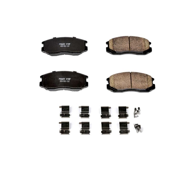 PowerStop — PowerStop - Z17 Low-Dust Ceramic Brake Pads with Hardware