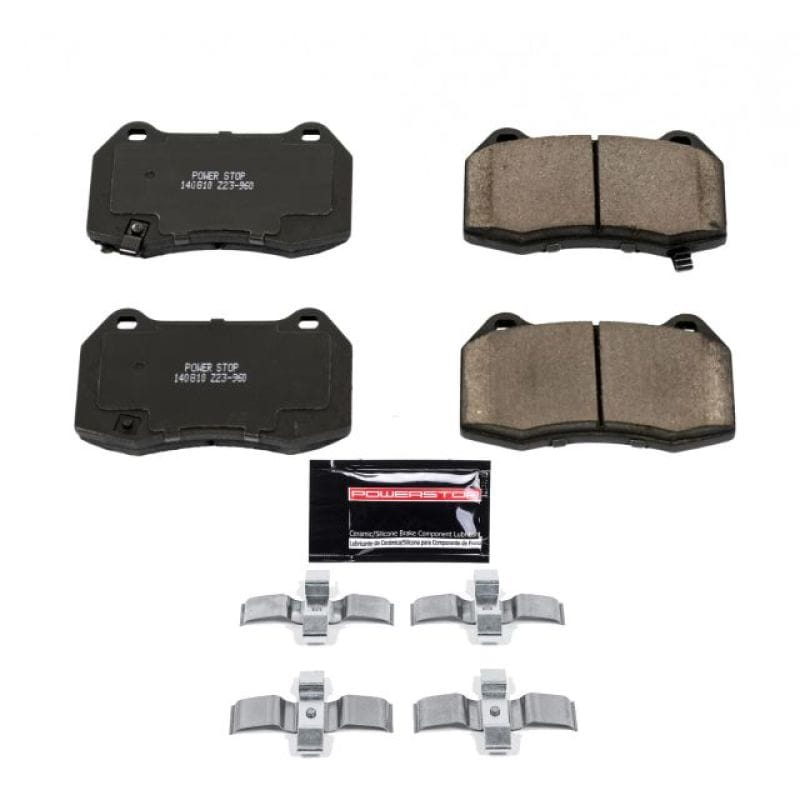 PowerStop — PowerStop - Z23 Daily Driver Carbon-Fiber Ceramic Brake Pads with Hardware Kit