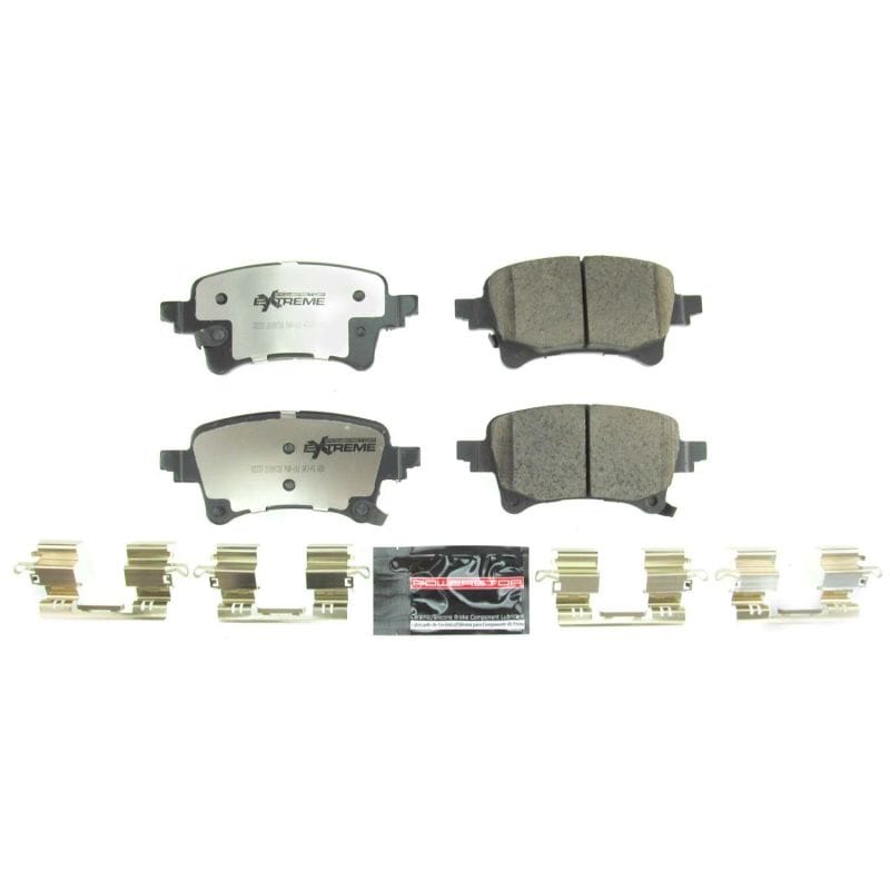 PowerStop — PowerStop - Z36 Truck and SUV Carbon-Fiber Ceramic Brake Pads with Hardware Kit