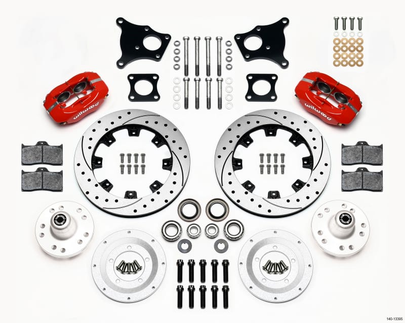 Wilwood — KIT,FRONT,AMC,69-76,W/DISC,FDLI,12.19 BLACK POWDER COAT