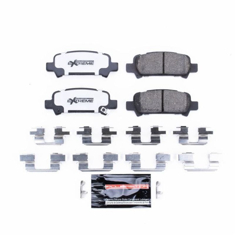 PowerStop — PowerStop - Z26 Performance Carbon-Fiber Ceramic Brake Pads with Hardware Kit
