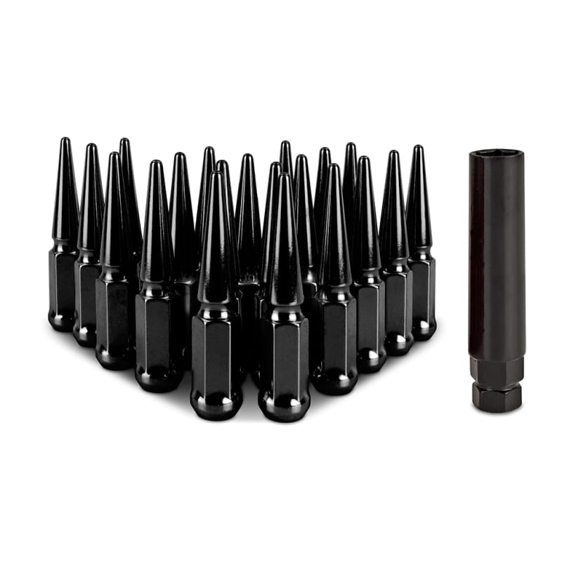 Mishimoto — Spiked Lug Nuts, Black, M12x1.5 20-PC Set