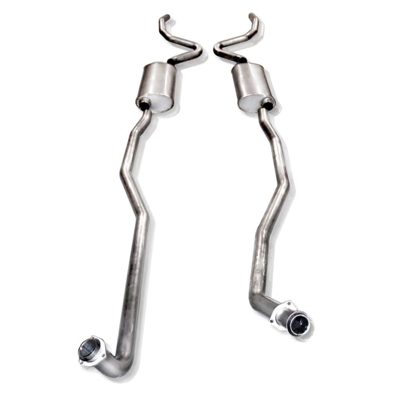 Stainless Works — Stainless Works SBC Dual Turbo Chambered Mufflers Factory Connect
