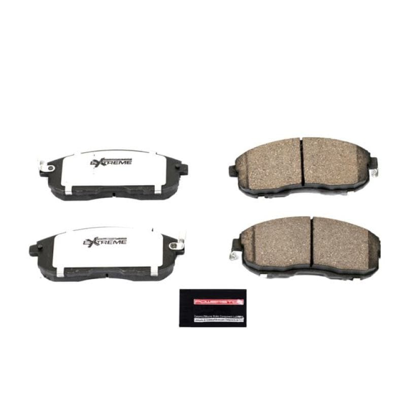 PowerStop — PowerStop - Z26 Performance Carbon-Fiber Ceramic Brake Pads with Hardware Kit
