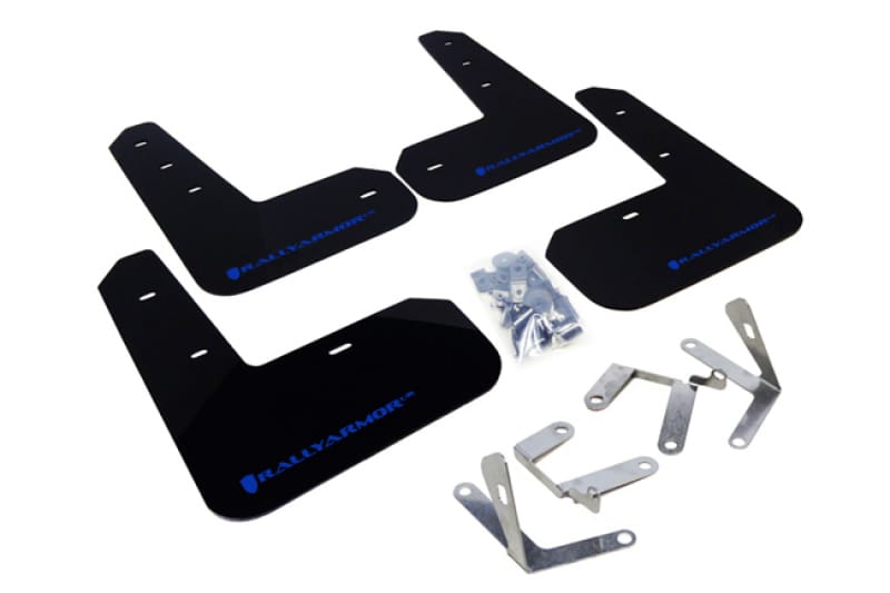 Rally Armor — Black Mud Flap/Blue Logo