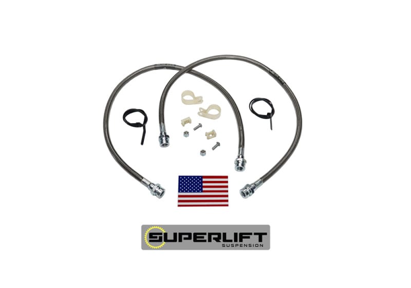 Superlift — Bulletproof Brake Hose - Front - 79-96 Toyota PU/4Runner w/ 3-7" Lift
Bulletproof Brake Hose-Front-79-96 Toyota PU/4Runner w/3-7in. Lift