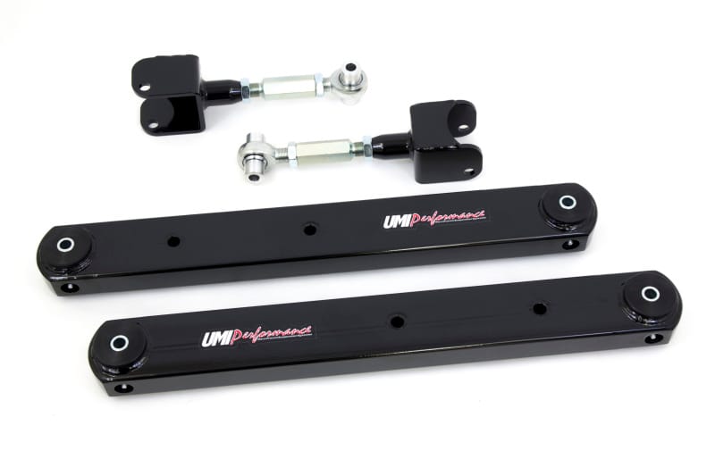 UMI Performance — 402117 - 1968-1972 GM A-Body Rear Control Arm Kit, Boxed Lowers, Adj Uppers