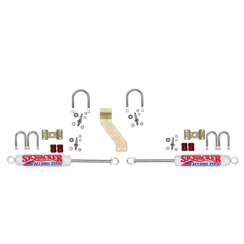Skyjacker — 7000 Dual Stabilizer Kit With White Cylinders.