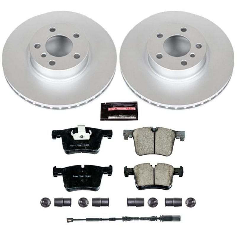 PowerStop — Genuine Geomet Coated Rotor and Carbon-Fiber Ceramic Brake Pad Kit