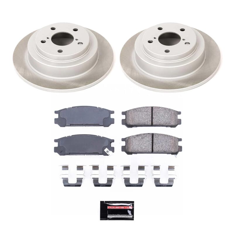 PowerStop — Semi-Coated Rotor and Low-Dust Ceramic Brake Pad Kit
