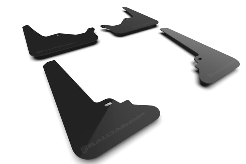 Rally Armor — Black Mud Flap/Metallic Black Logo