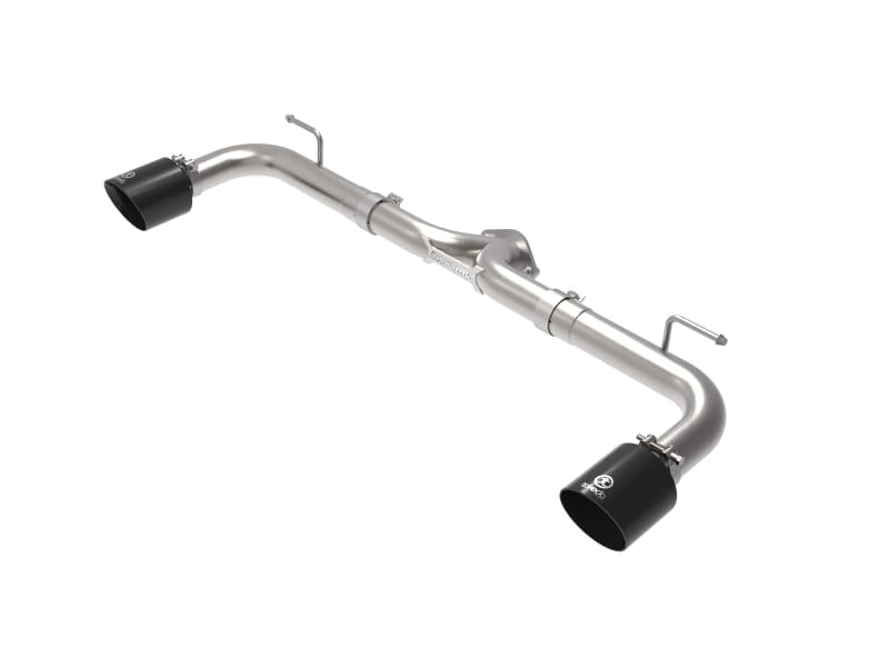 aFe — Takeda 2-1/2 IN 304 Stainless Steel Axle-Back Exhaust System w/ Black Tips