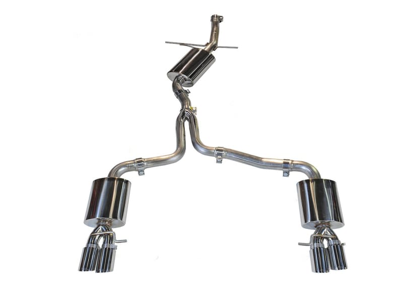 AWE Tuning — AWE Touring Edition for B8 A5 2.0T - Quad Outlet, Chrome Tips