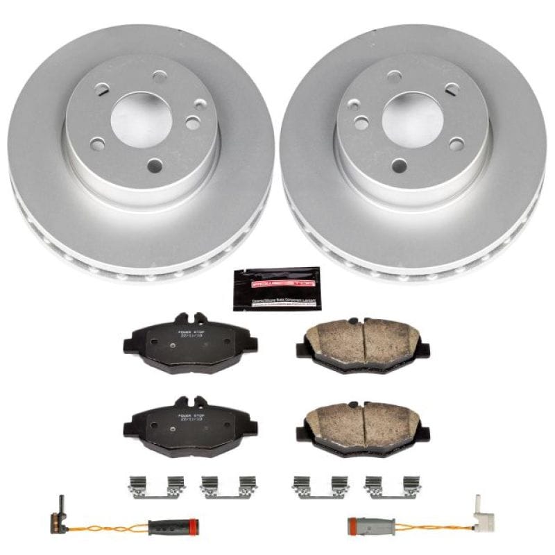 PowerStop — Genuine Geomet Coated Rotor and Carbon-Fiber Ceramic Brake Pad Kit