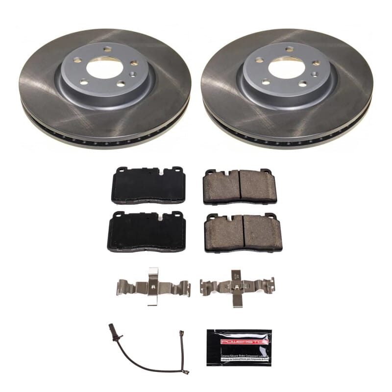 PowerStop — Semi-Coated Rotor and Low-Dust Ceramic Brake Pad Kit
