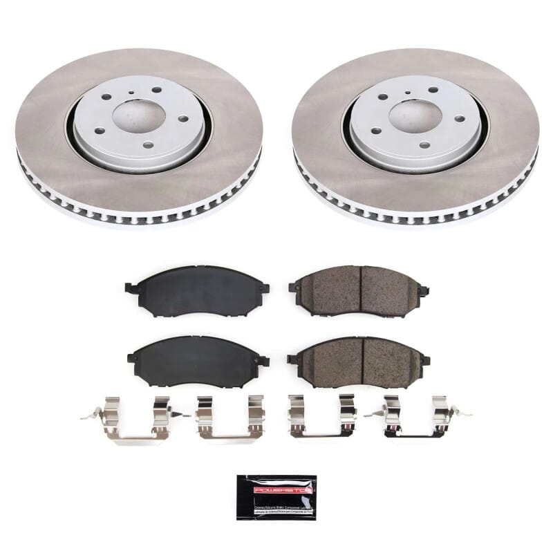 PowerStop — Semi-Coated Rotor and Low-Dust Ceramic Brake Pad Kit
