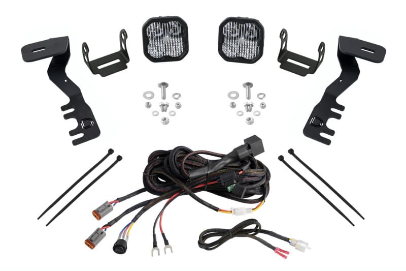 Diode Dynamics — Diode Dynamics 2024+ Toyota Tacoma SS3 LED Ditch Light Kit- Pro White Combo