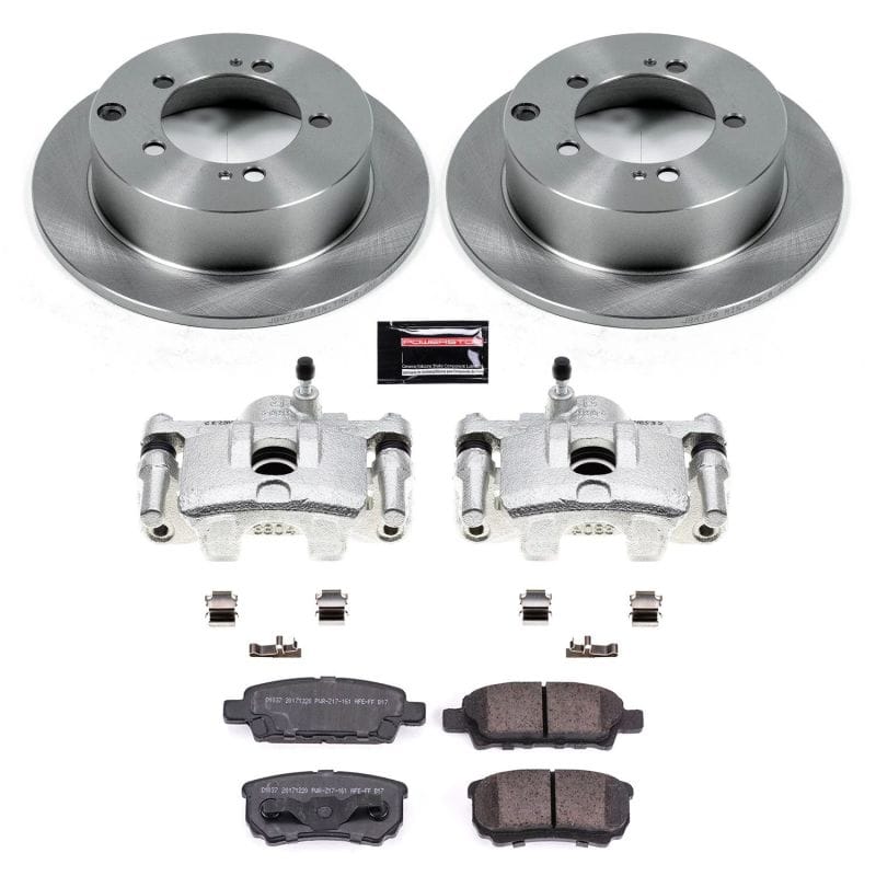 PowerStop — OE Stock Replacement Low-Dust Ceramic Brake Pad, Rotor and Caliper Kit