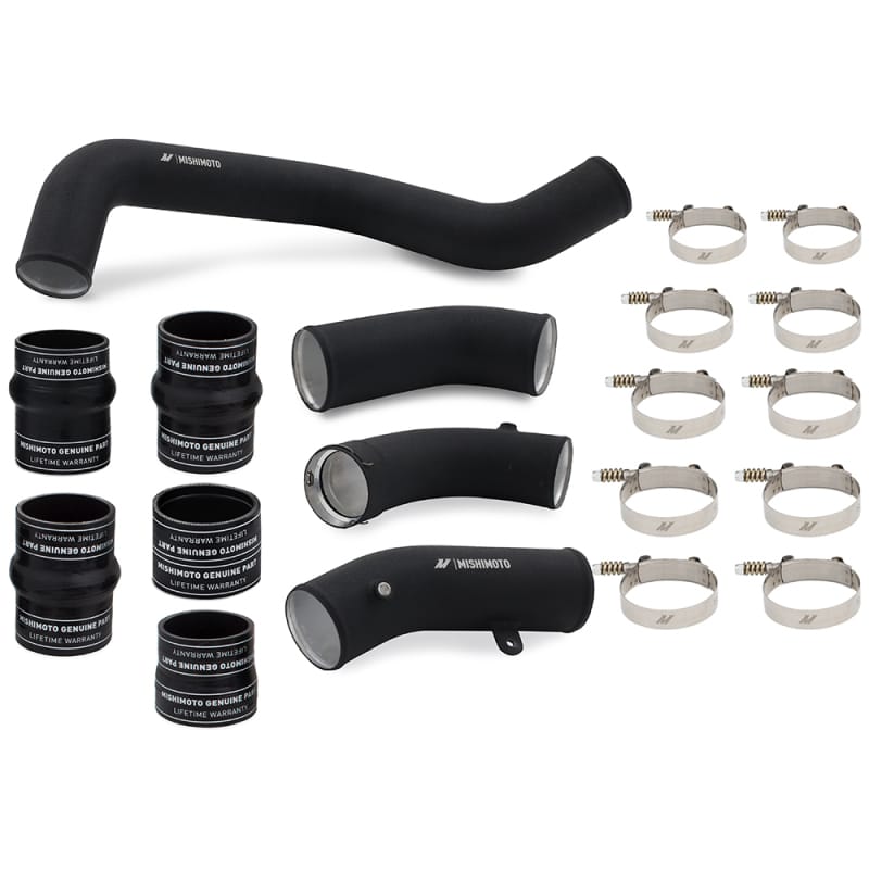 Mishimoto — Intercooler Pipe Kit, Black, fits Chevrolet/GMC 6.6L Duramax 2017-2019