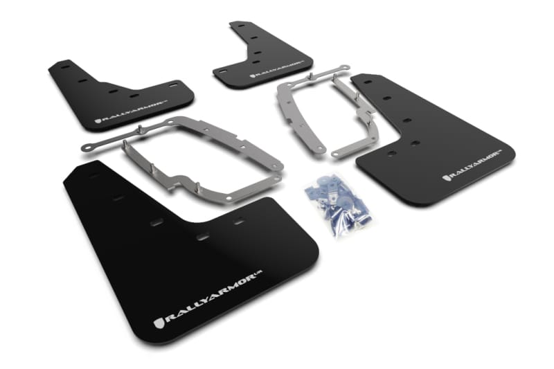 Rally Armor — Black Mud Flap/White Logo