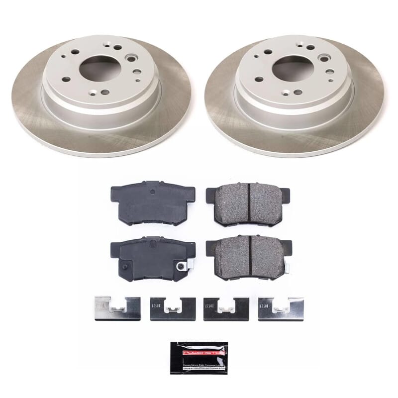 PowerStop — Semi-Coated Rotor and Low-Dust Ceramic Brake Pad Kit